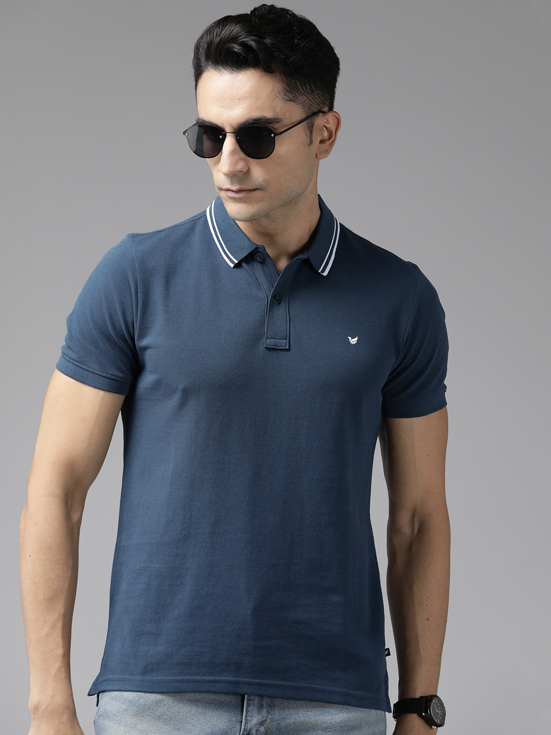 

Blackberrys Hypa Fresh Polo Collar Slim Fit T-shirt, Teal