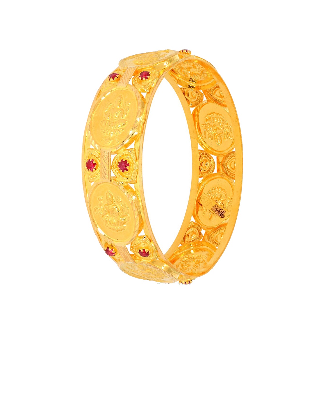 

BHIMA 22K Hallmark 916 Purity Yellow Gold Ashtalakshmi Bangle