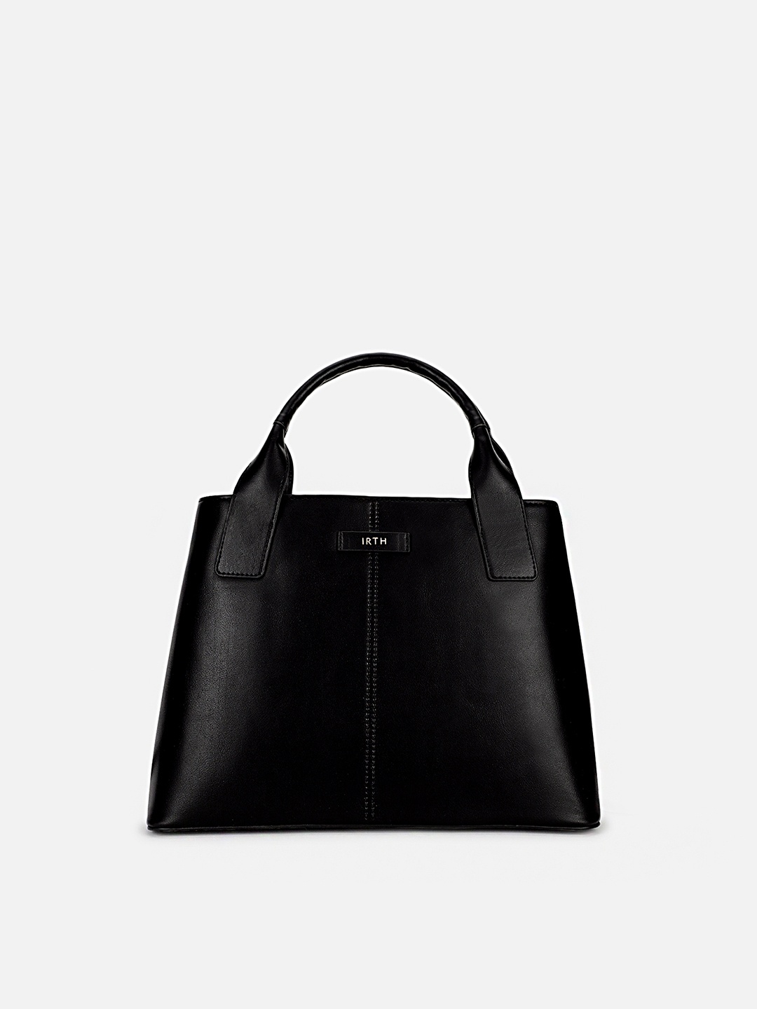 

IRTH Women Solid Handheld Bag, Black
