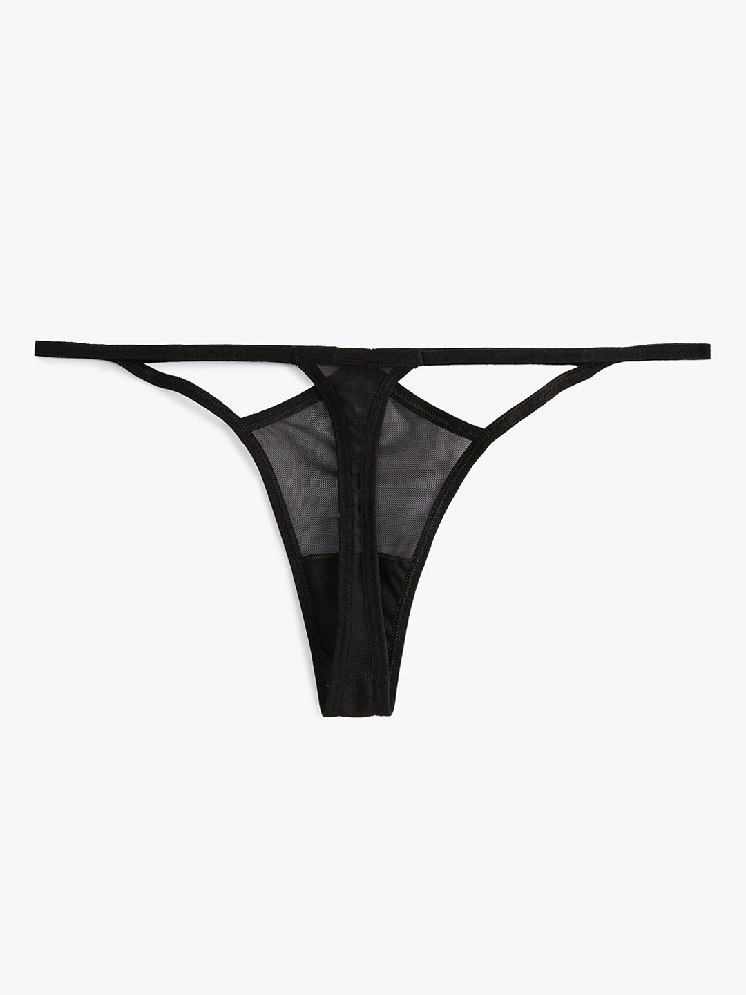 

Koton Mid-Rise Thongs Briefs, Black