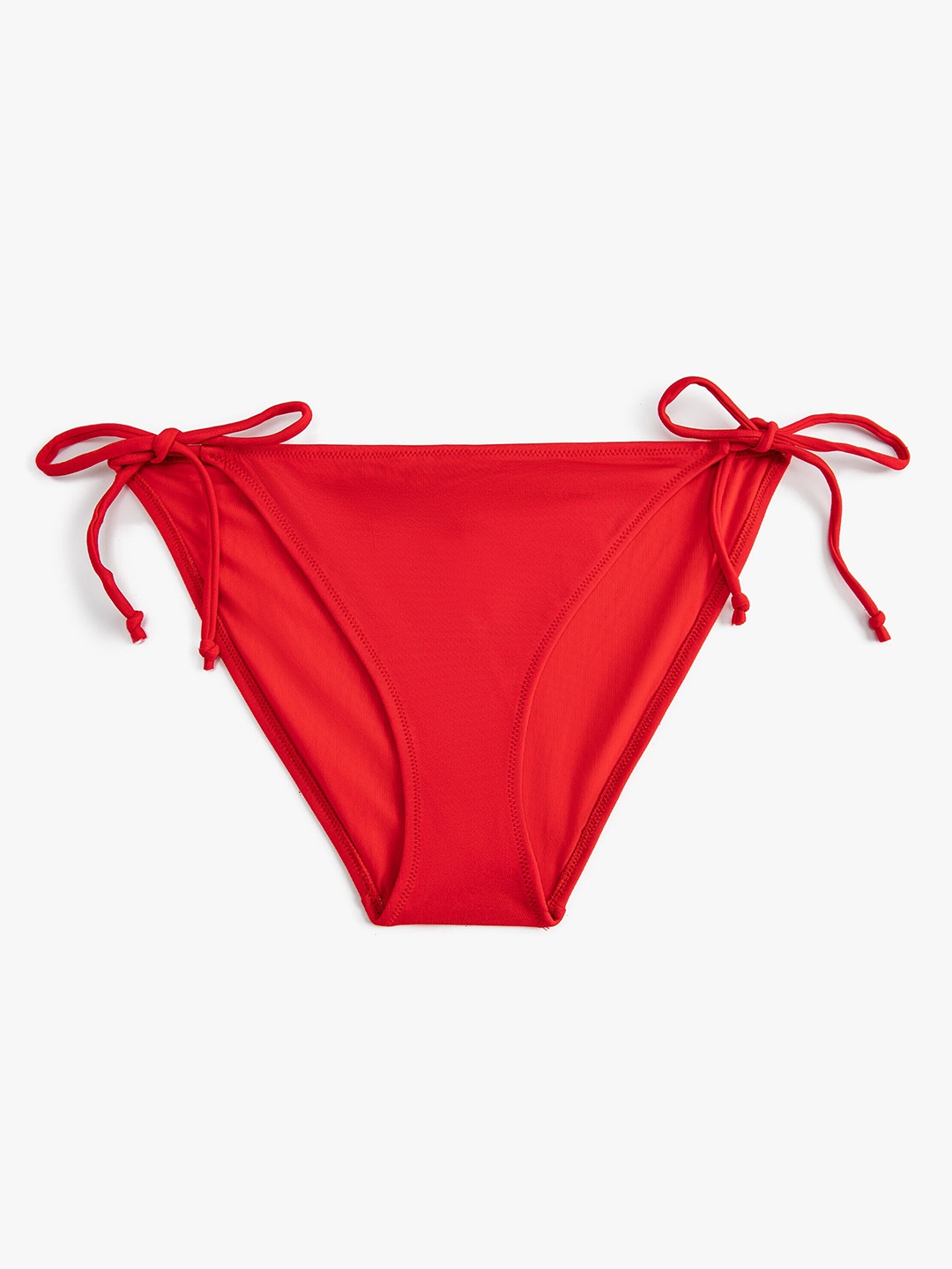 

Koton Women Solid Briefs With Tie-up Detial, Red