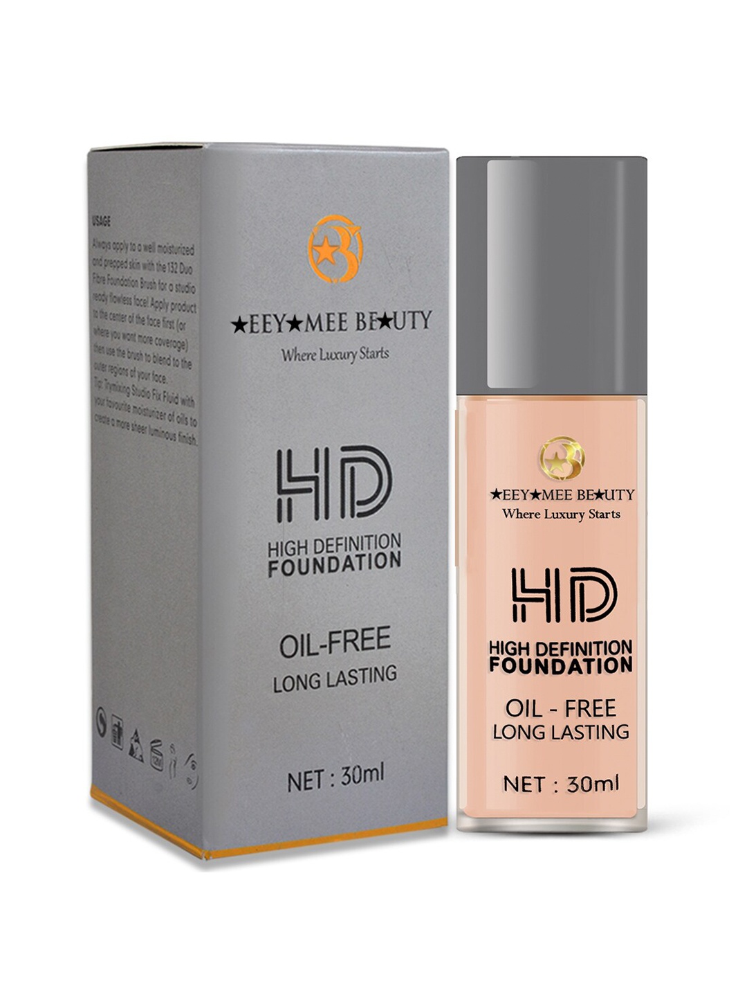 

Adbeni HD Long Lasting Oil Free Foundation - 30ml - NC35, Beige