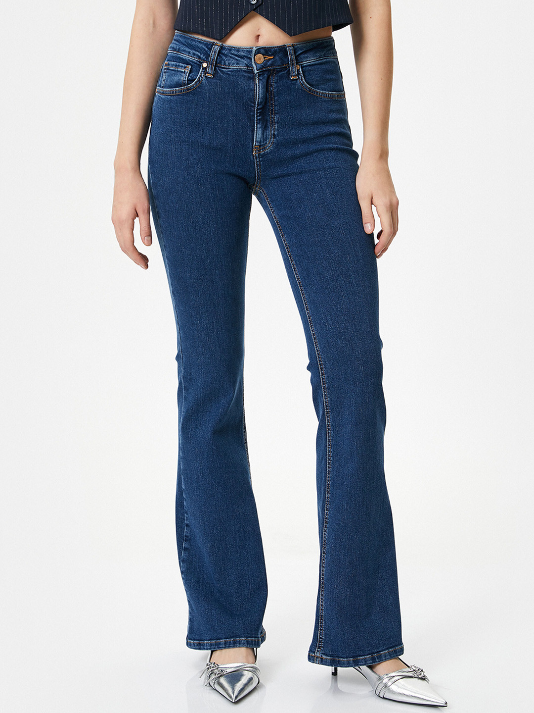 

Koton Women Regular Fit Mid Rise Cotton Jeans, Blue