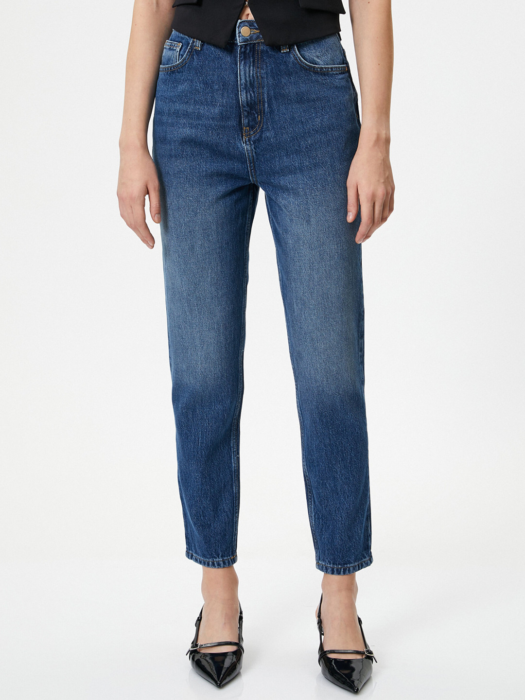 

Koton Women Regular Fit Mid Rise Cotton Jeans, Blue