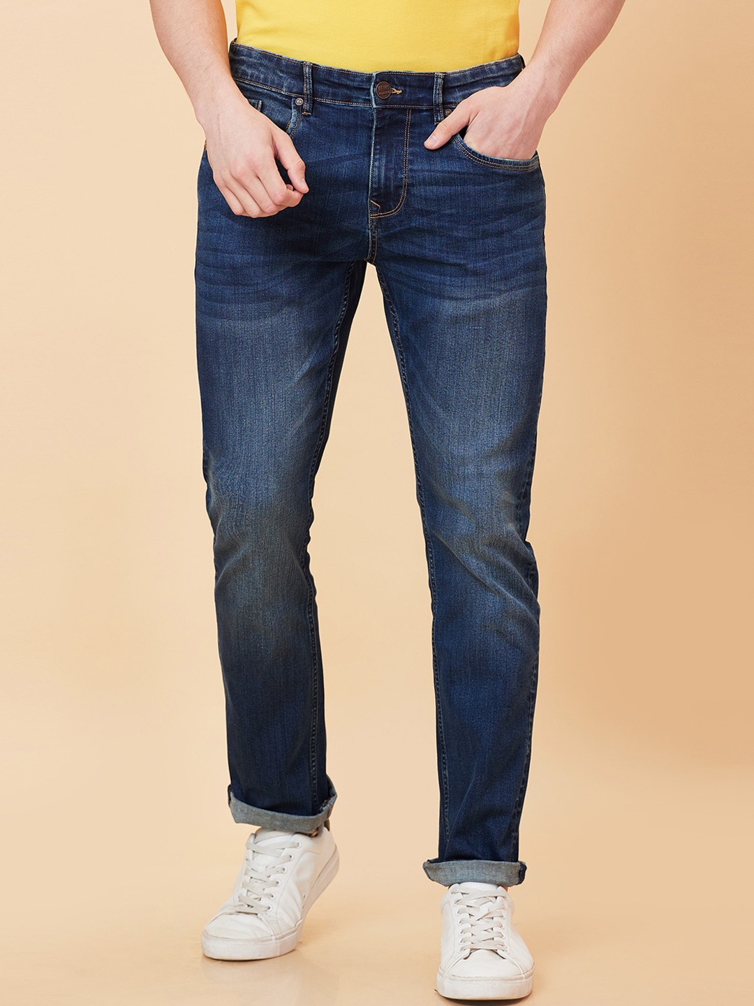 

Being Human Men Slim Fit Heavy Fade Jeans, Blue