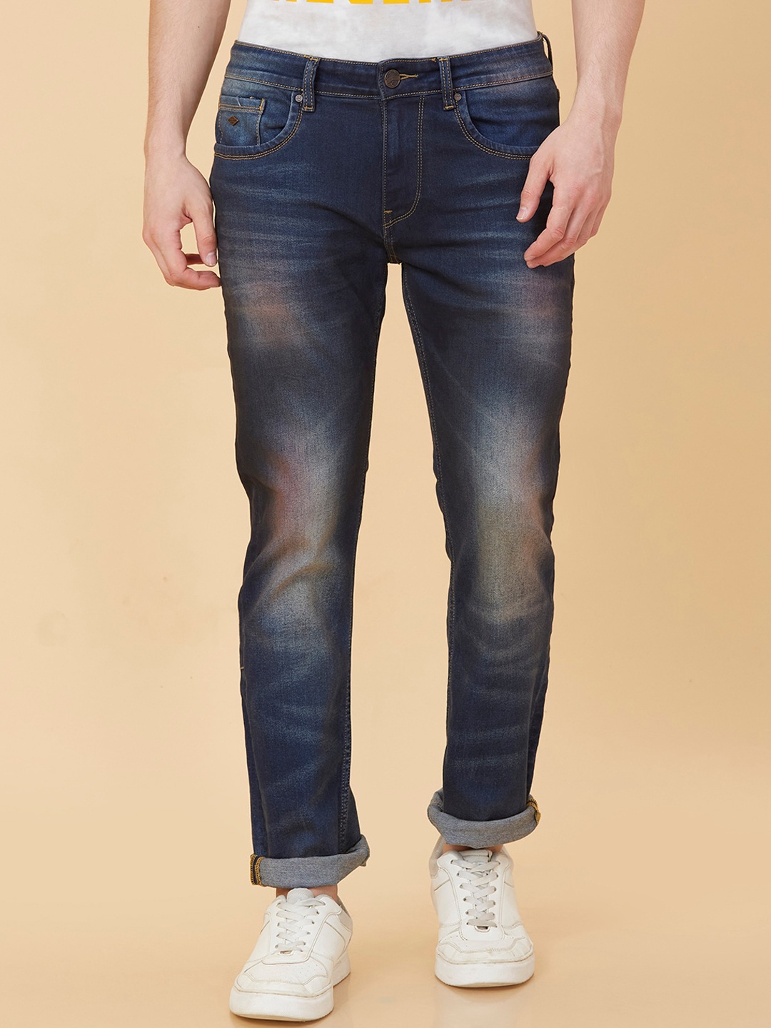 

Being Human Men Slim Fit Heavy Fade Jeans, Blue