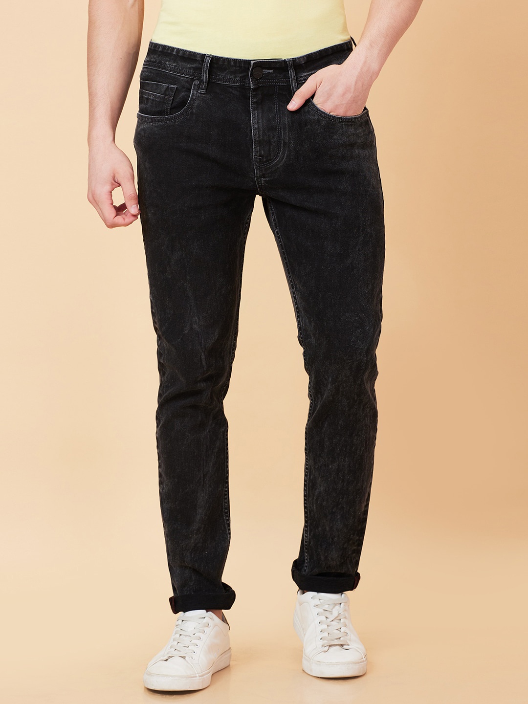 

Being Human Men Mid-Rise Slim Fit Jeans, Black