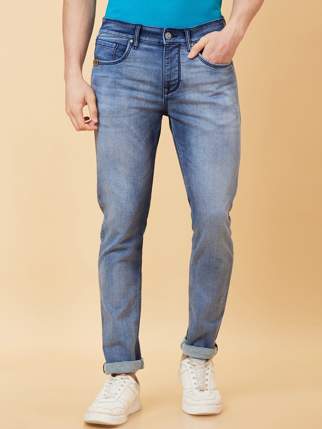 

Being Human Men Slim Fit Heavy Fade Jeans, Blue