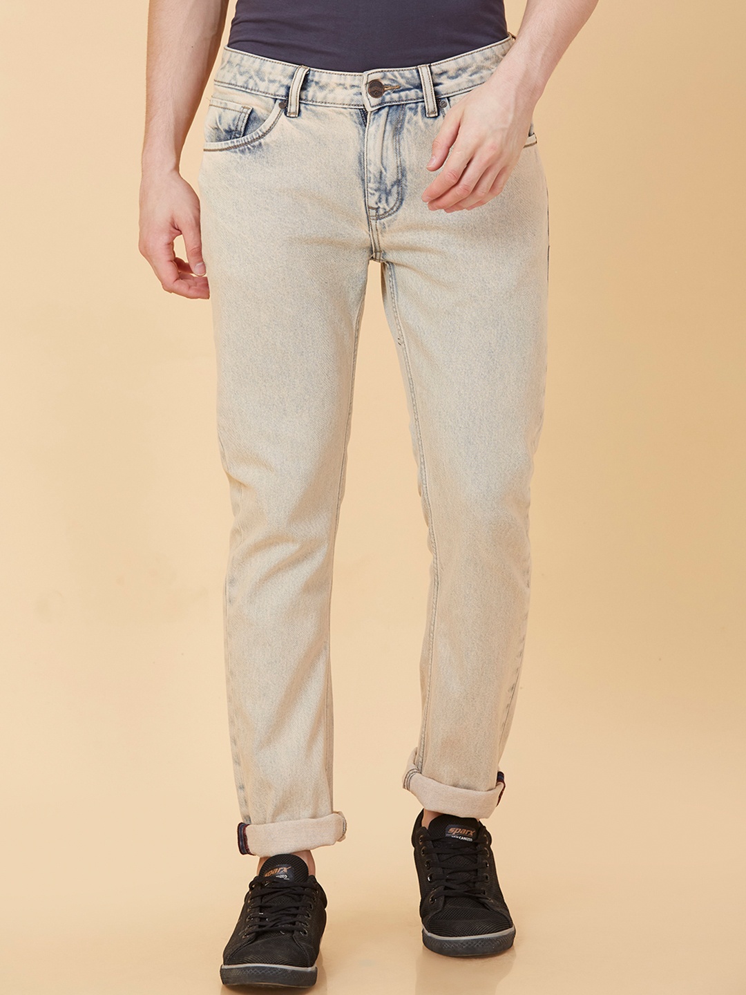 

Being Human Men Slim Fit Heavy Fade Jeans, Blue