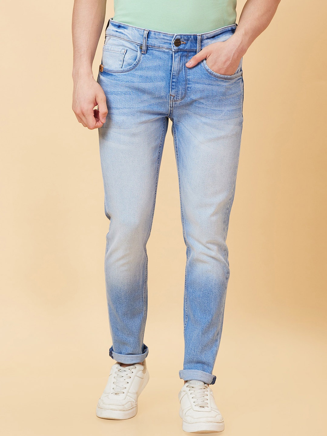 

Being Human Men Slim Fit Heavy Fade Jeans, Blue