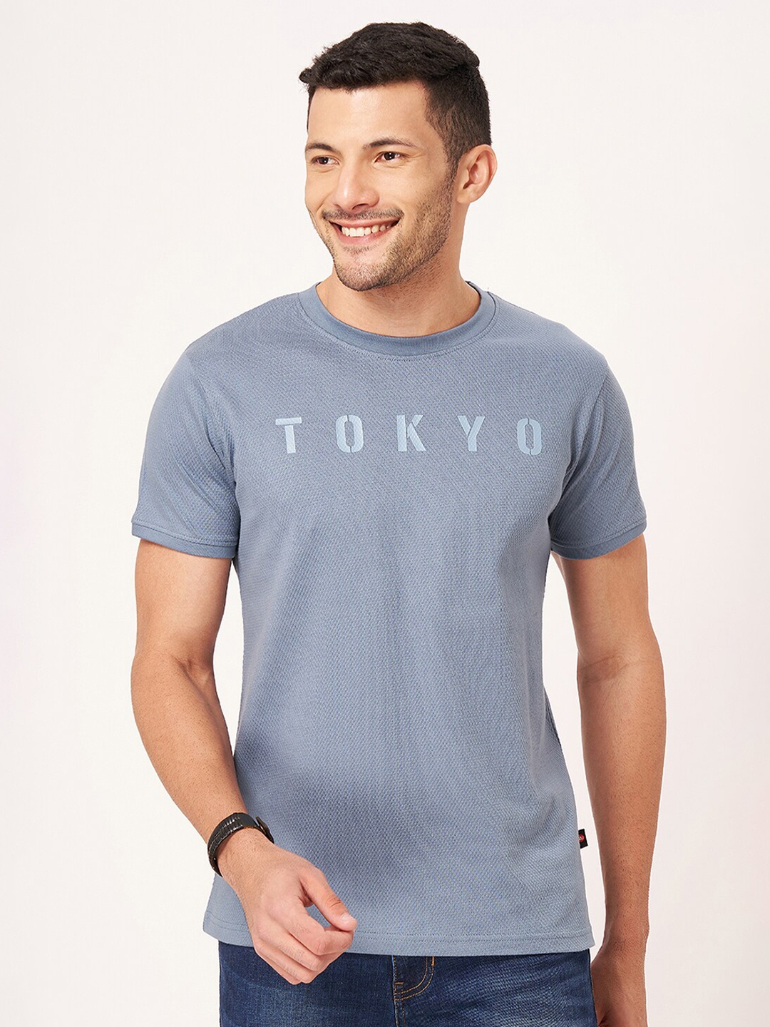

ZU Typography Printed Pure Cotton T-shirt, Lavender