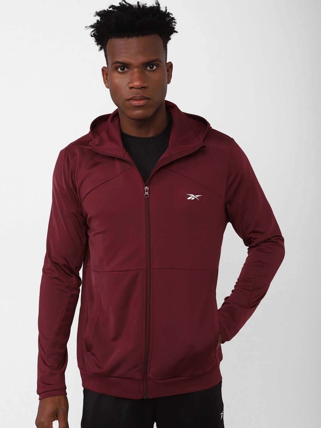 

Reebok Training Crafton Hooded Sporty Jacket, Red