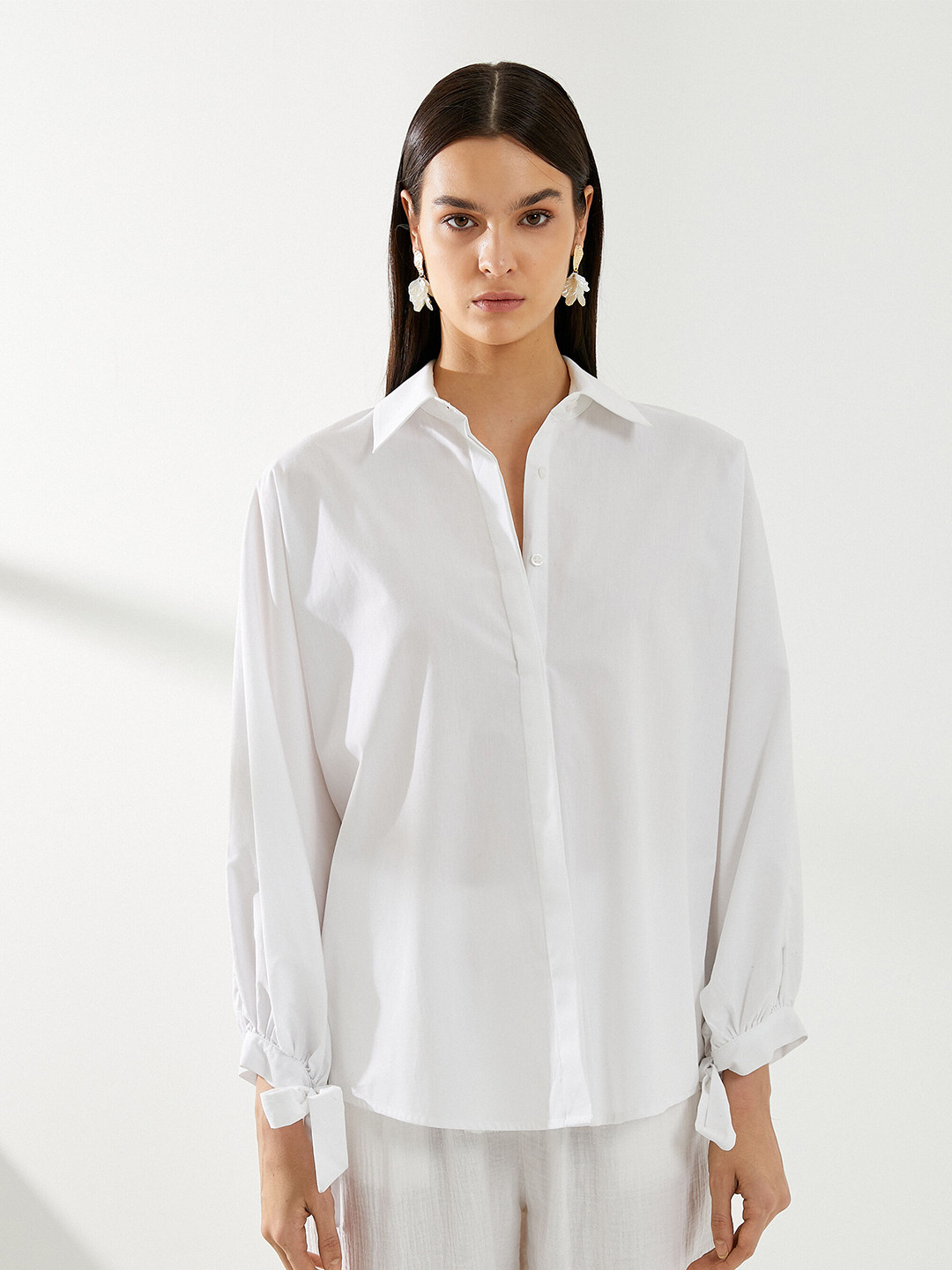 

Koton Spread Collar Pure Cotton Casual Shirt, Off white