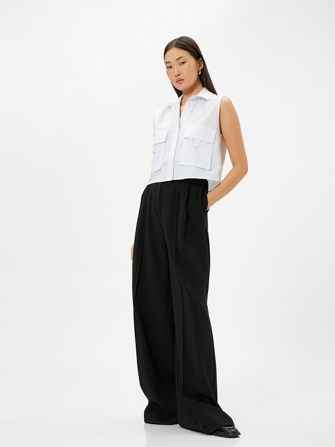 

Koton Spread Collar Pure Cotton Casual Shirt, Off white
