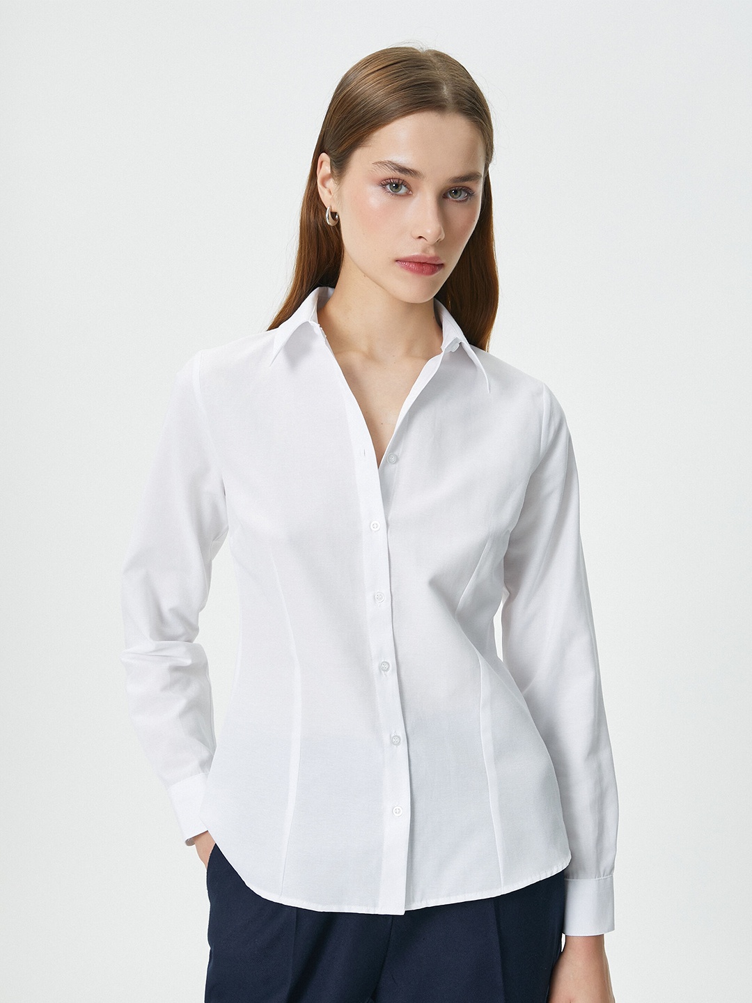 

Koton Spread Collar Casual Shirt, White