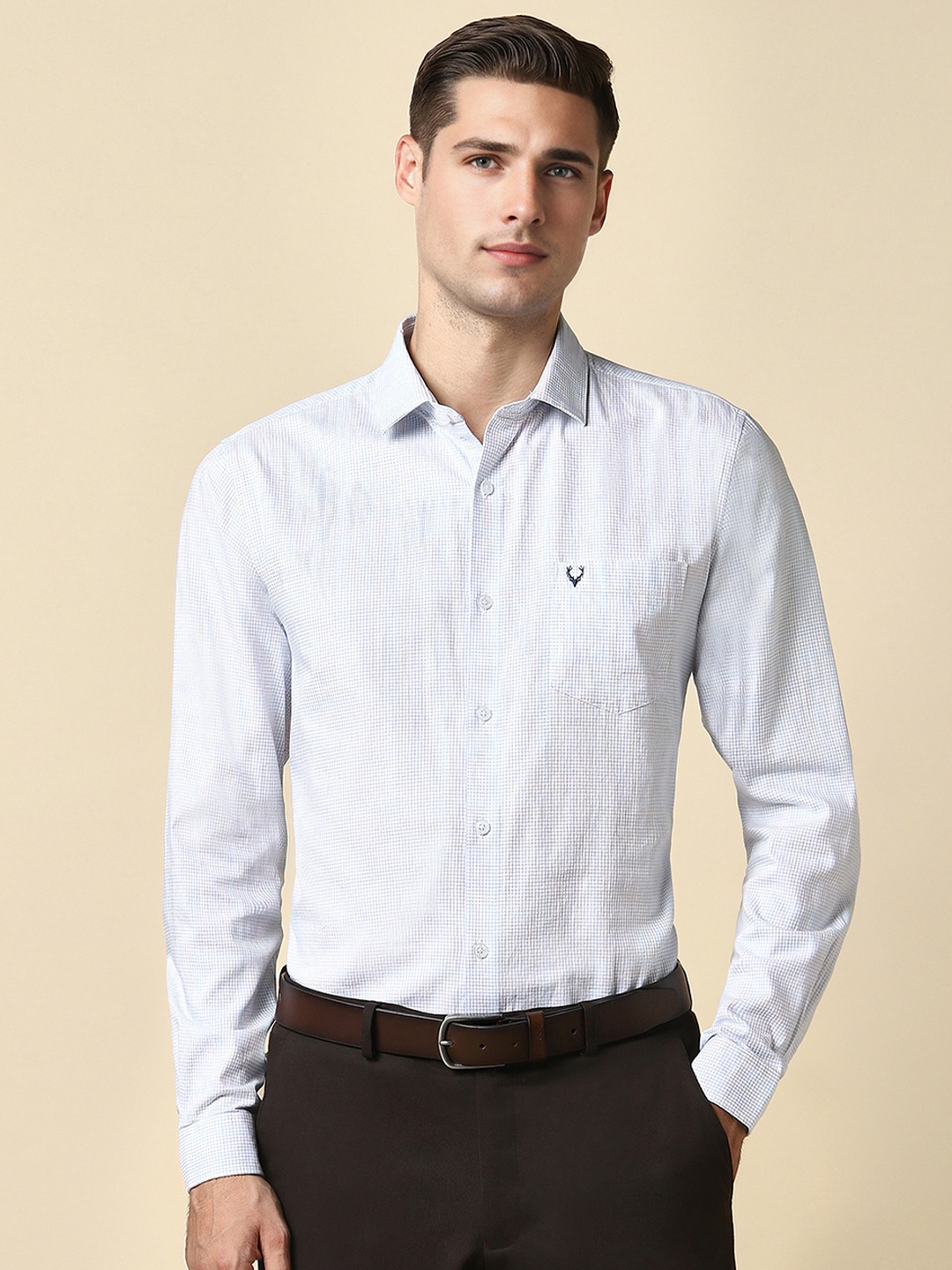 

Allen Solly Men Slim Fit Opaque Formal Shirt, White