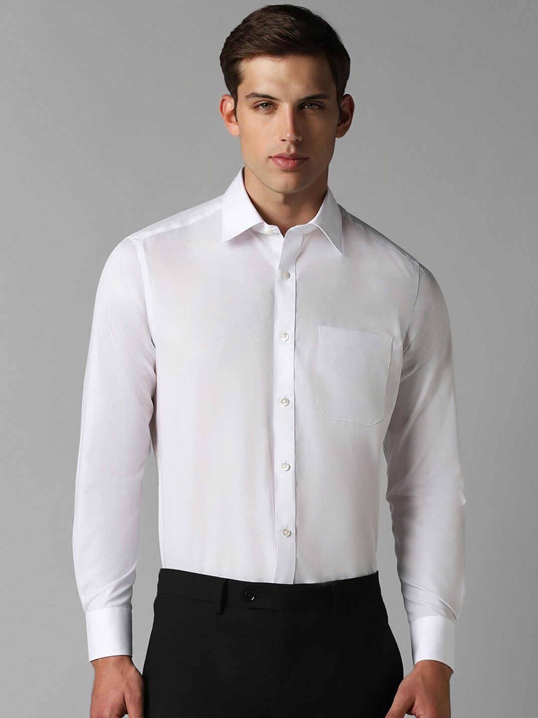 

Louis Philippe Pure Cotton Formal Shirt, White