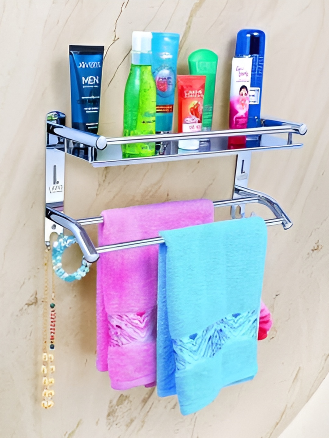 

Filox Silver-Toned Contemporary Bathroom Caddy