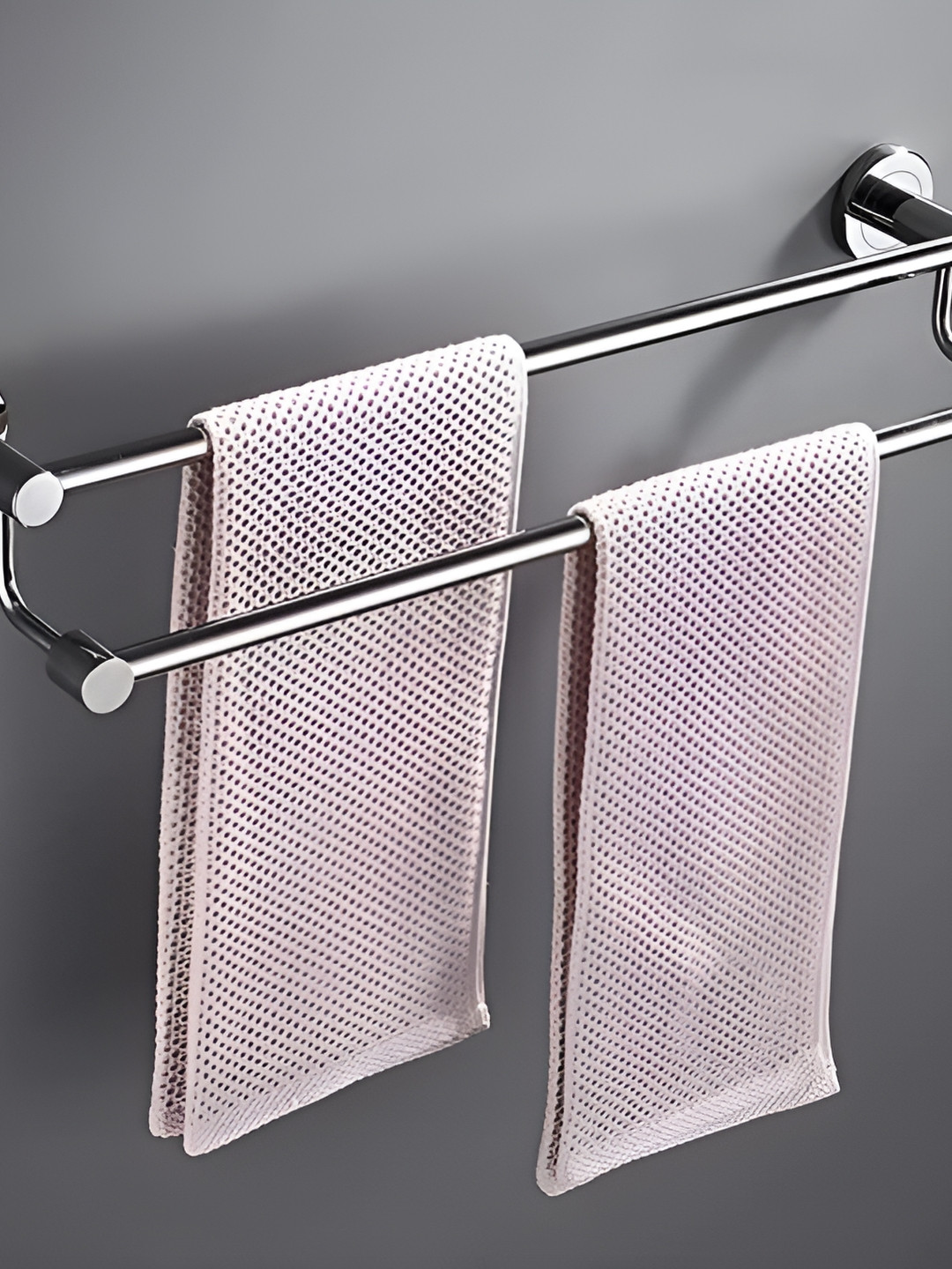 

Filox Silver-Toned Stainless Steel Glossy Contemporary Towel Rod