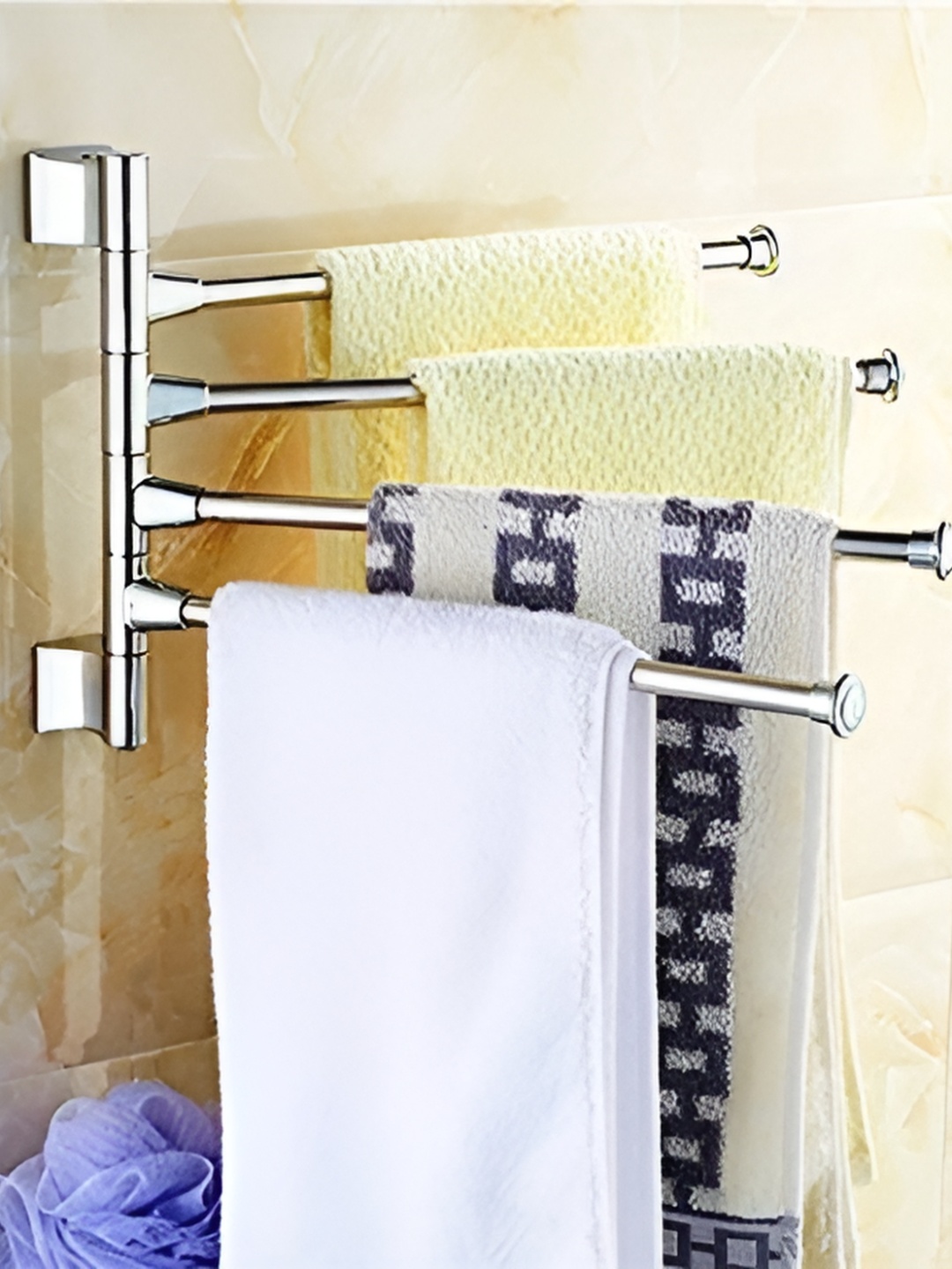 

Filox Silver-Toned Stainless Steel Glossy Contemporary Towel Rod