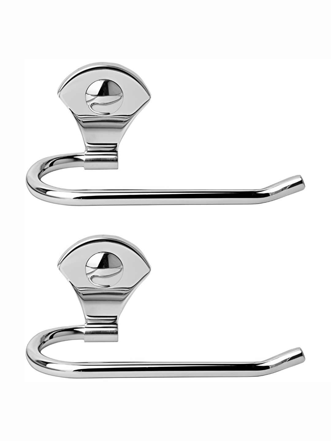 

Filox Silver-Toned 2 Pieces Stainless Steel Glossy Contemporary Towel Rod