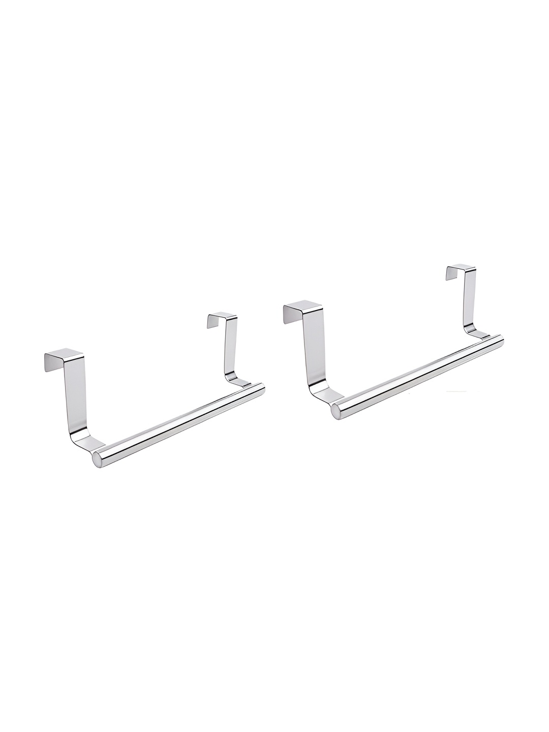 

Filox Silver-Toned 2 Pieces Stainless Steel Glossy Contemporary Towel Rod
