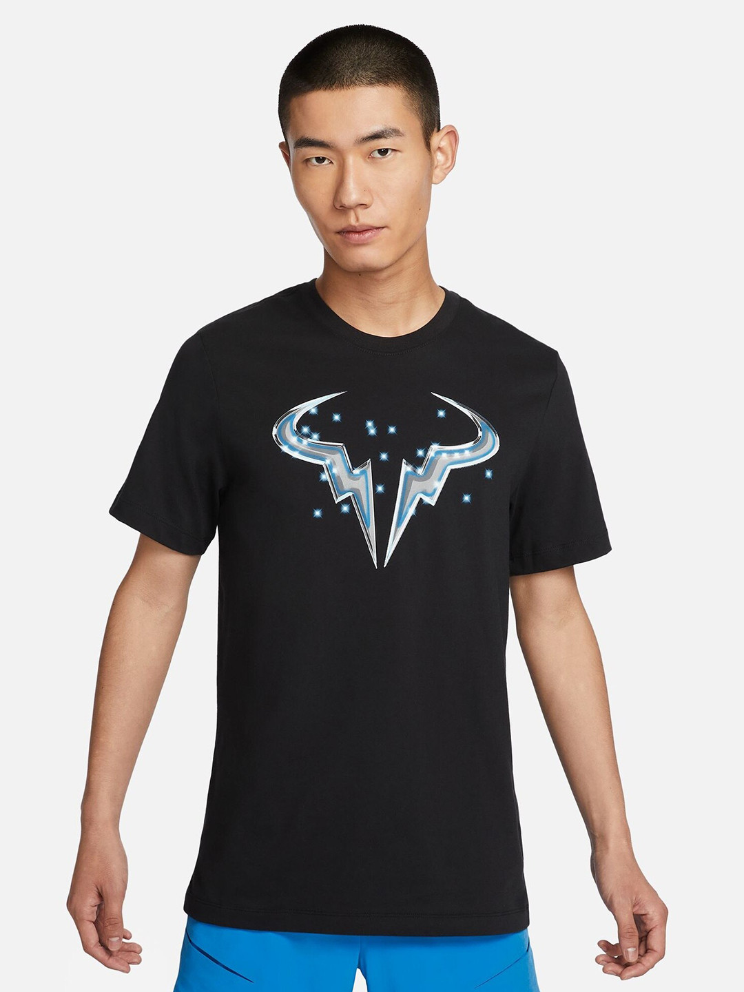 

Nike Rafa Printed NikeCourt Dri-FIT T-Shirt, Black