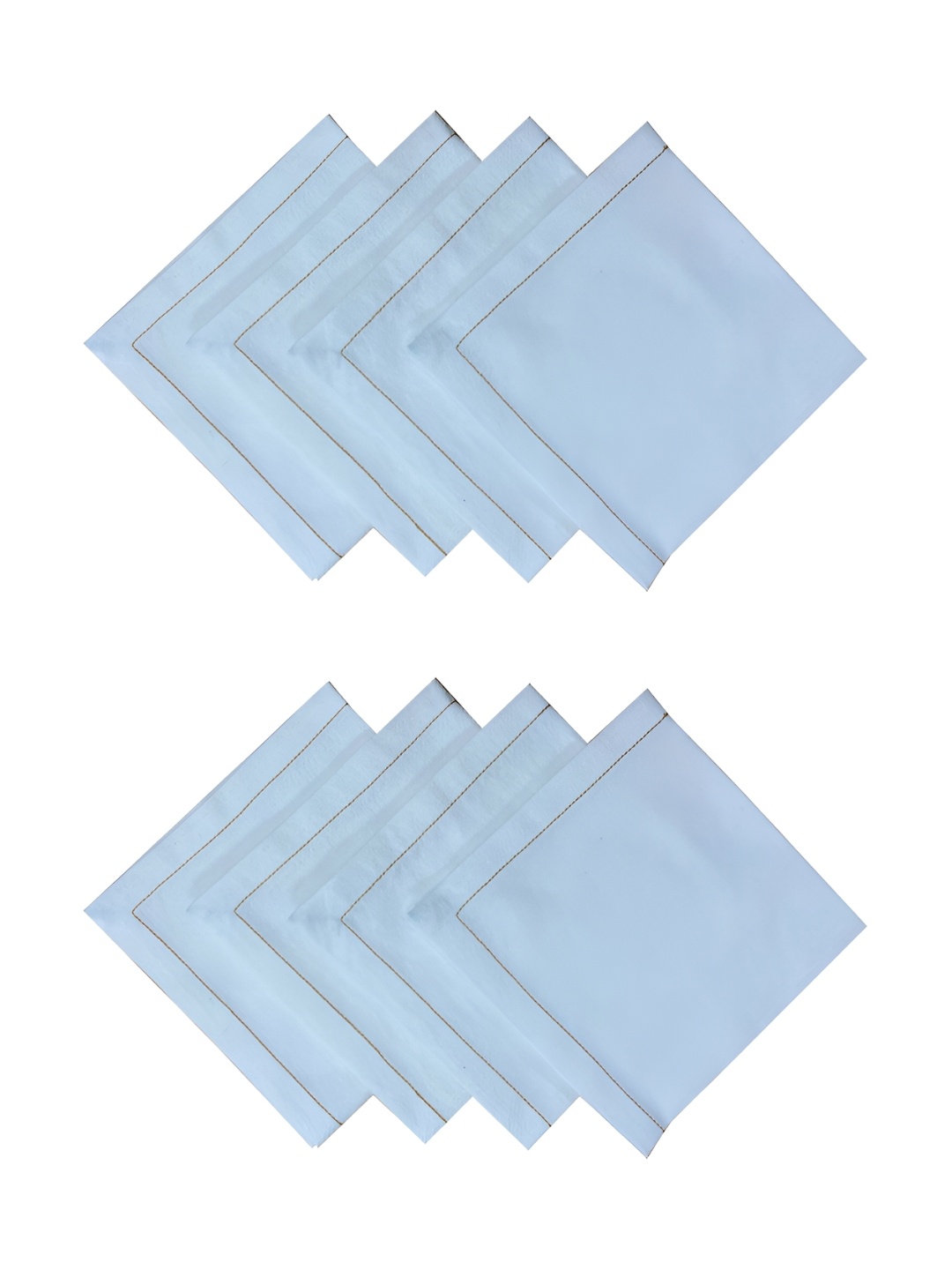 

FOVEROS 8 Pieces Cotton Table Napkins, White