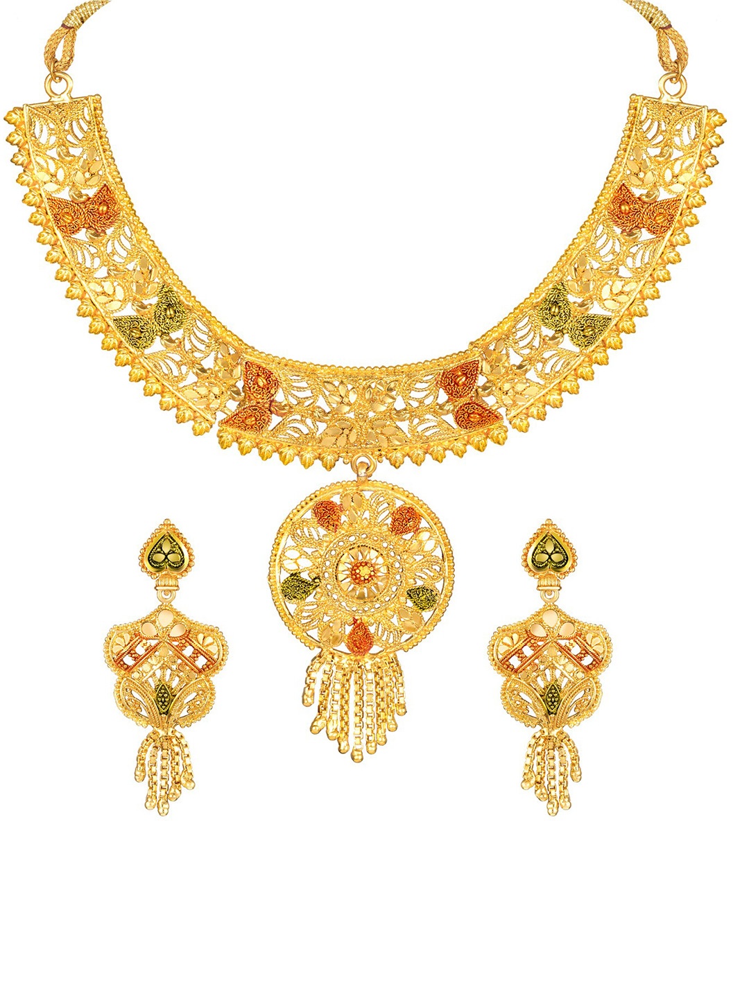 

Shining Diva Gold Plated Jewellery Set