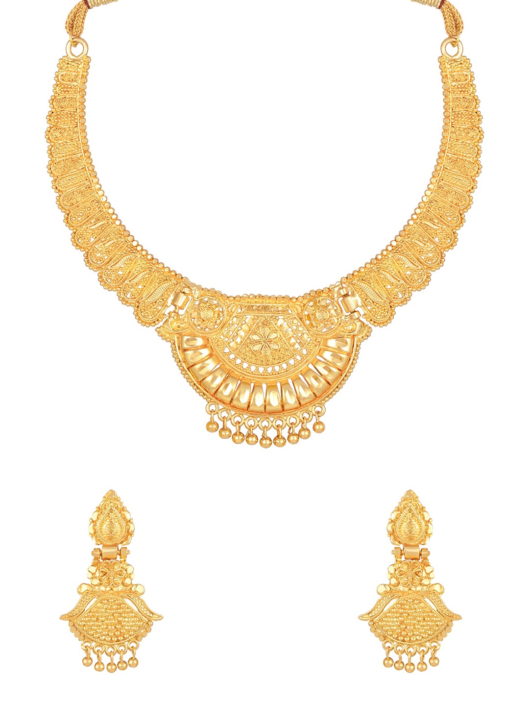 

Shining Diva Gold-Plated Jewellery Set