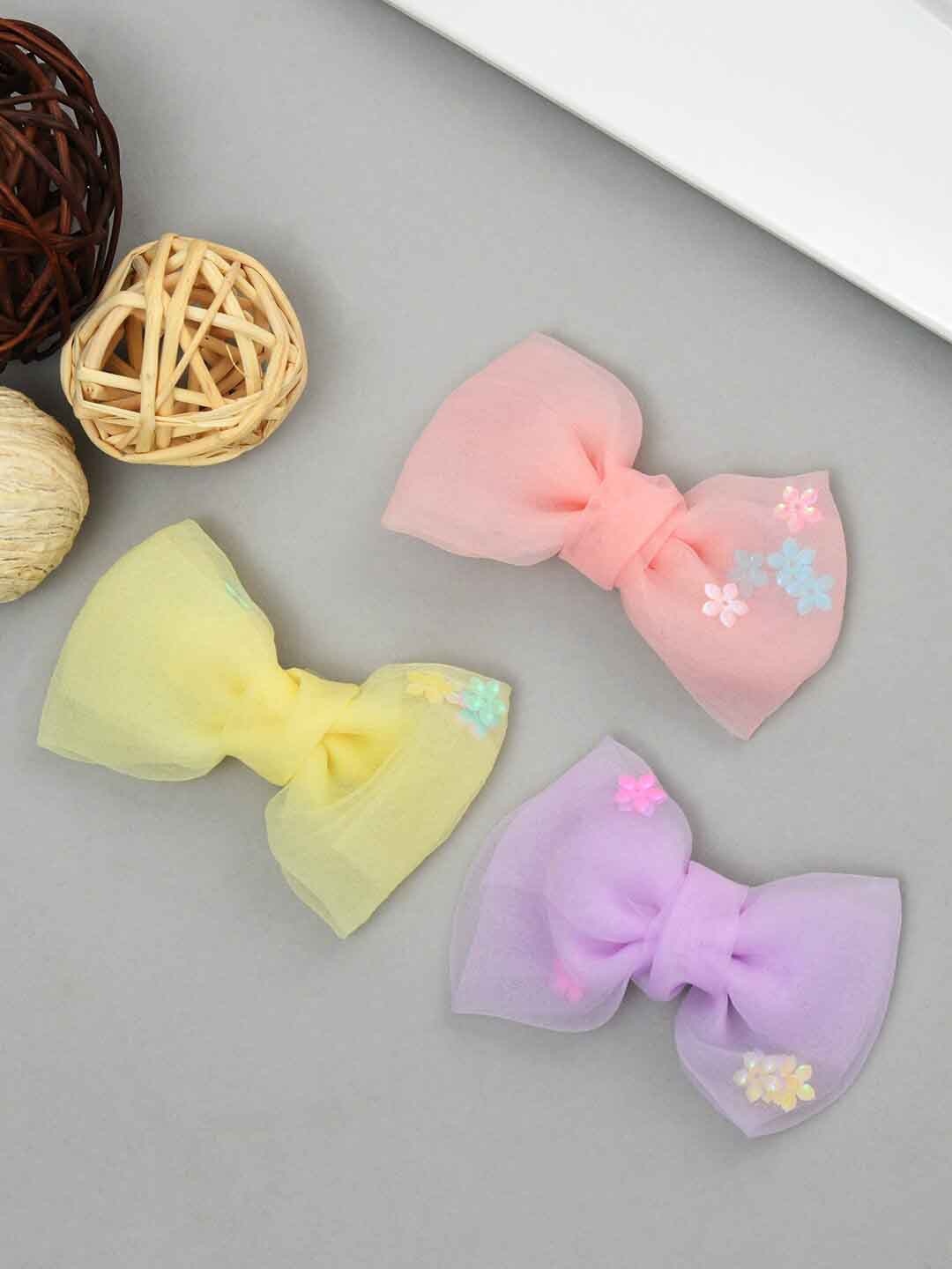 

FUNKRAFTS Girls Set of 3 Alligator Hair Clip, Purple