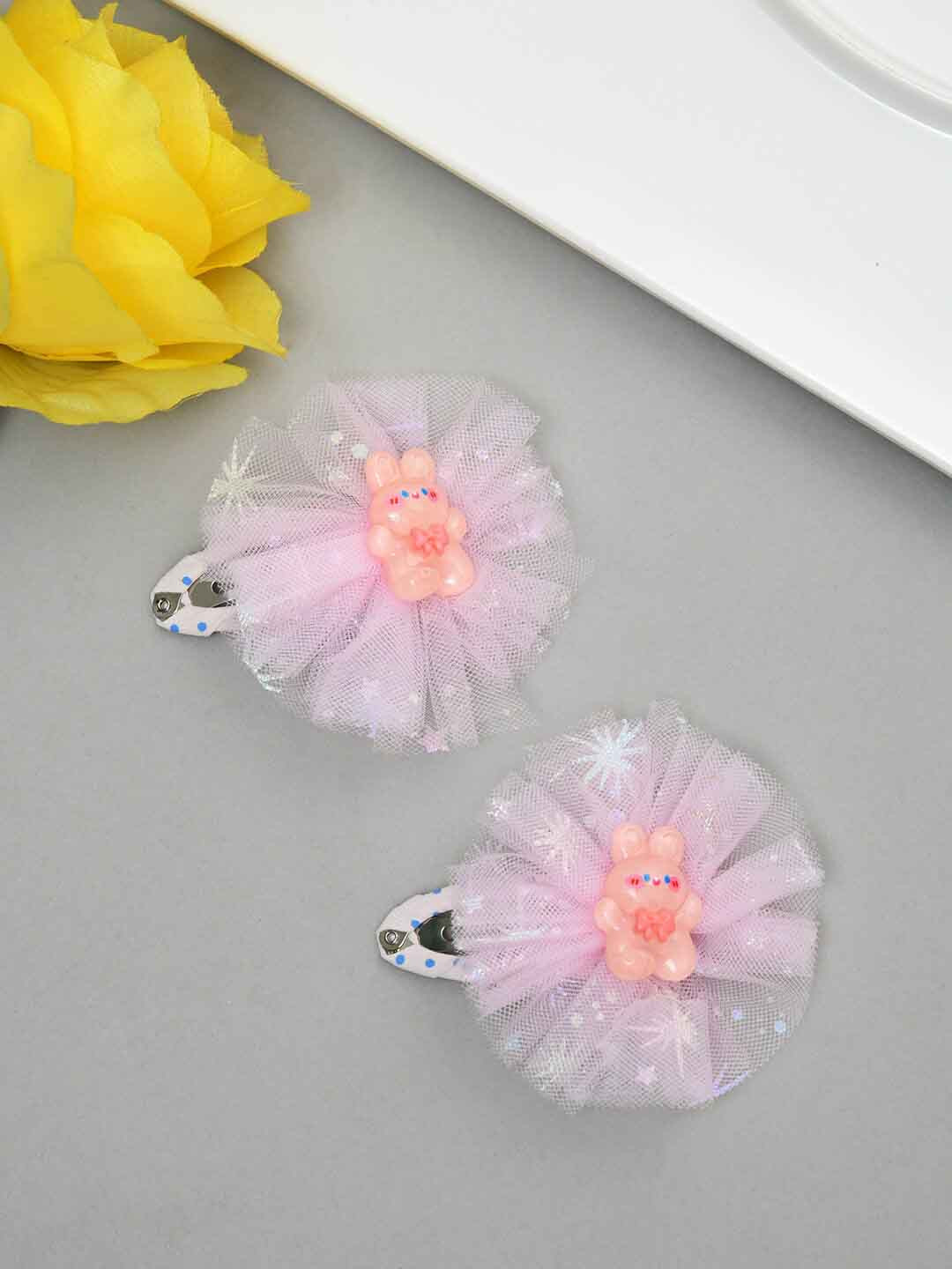 

FUNKRAFTS Girls Set of 2 Alligator Hair Clips, Pink