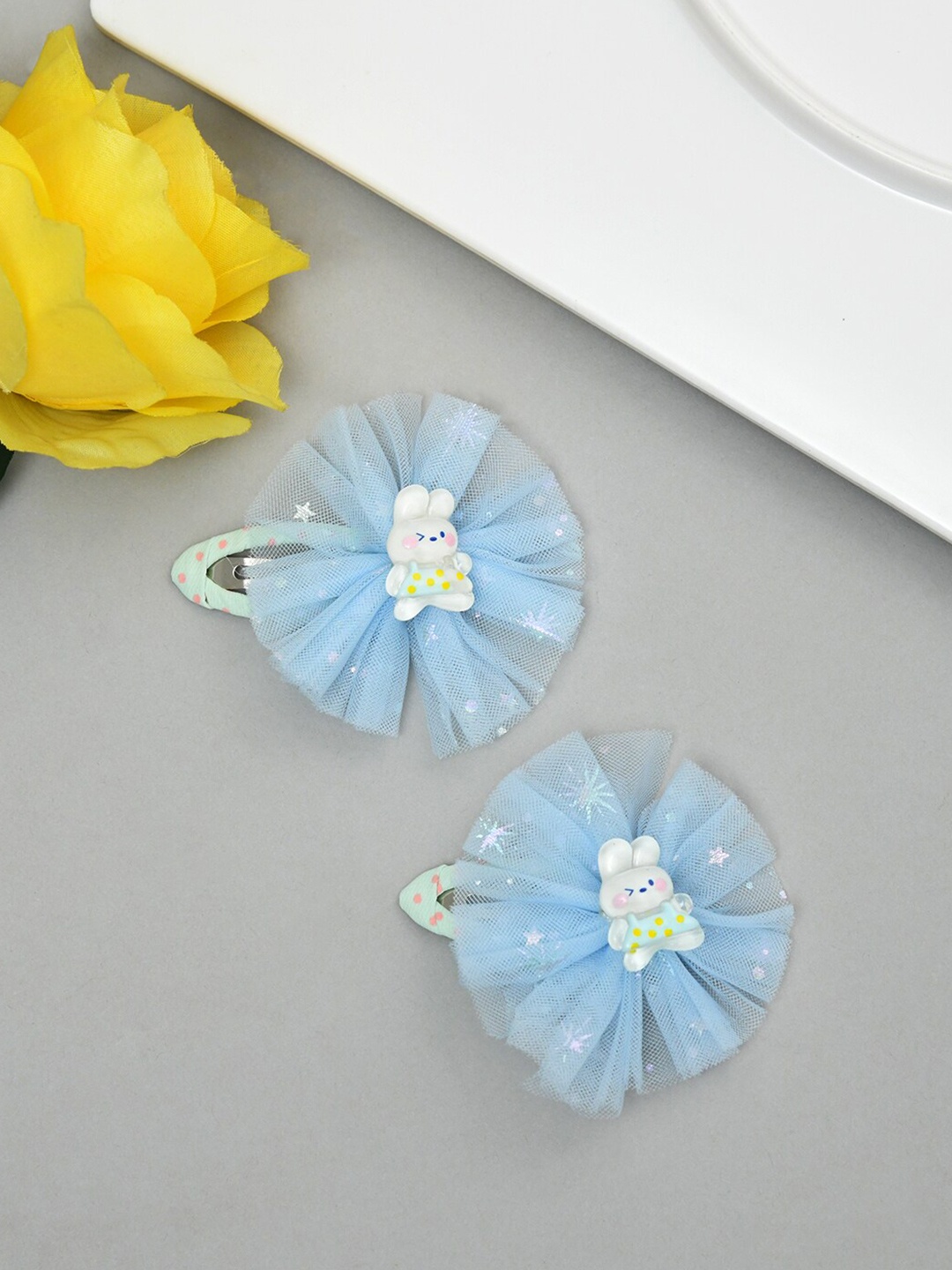 

FUNKRAFTS Girls Set of 2 Alligator Hair Clip, Blue
