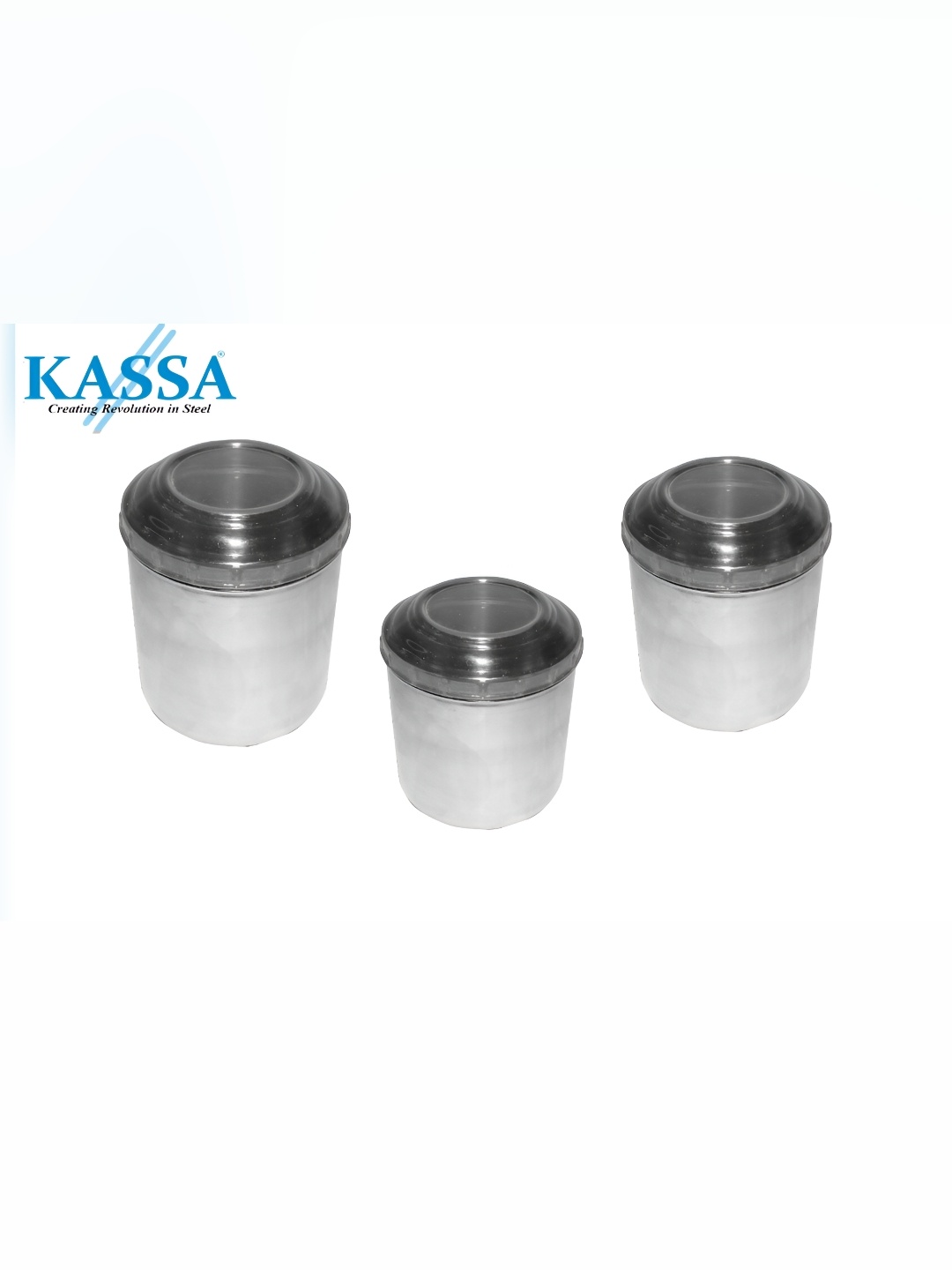 

KASSA Transparent Stainless Steel Dishwasher Safe Food Container
