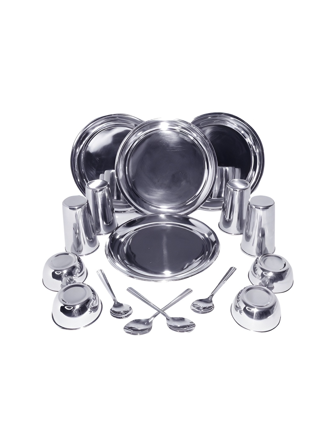 

KASSA Steel 16Pcs Stainless Steel Dishwasher Safe Dinner Set