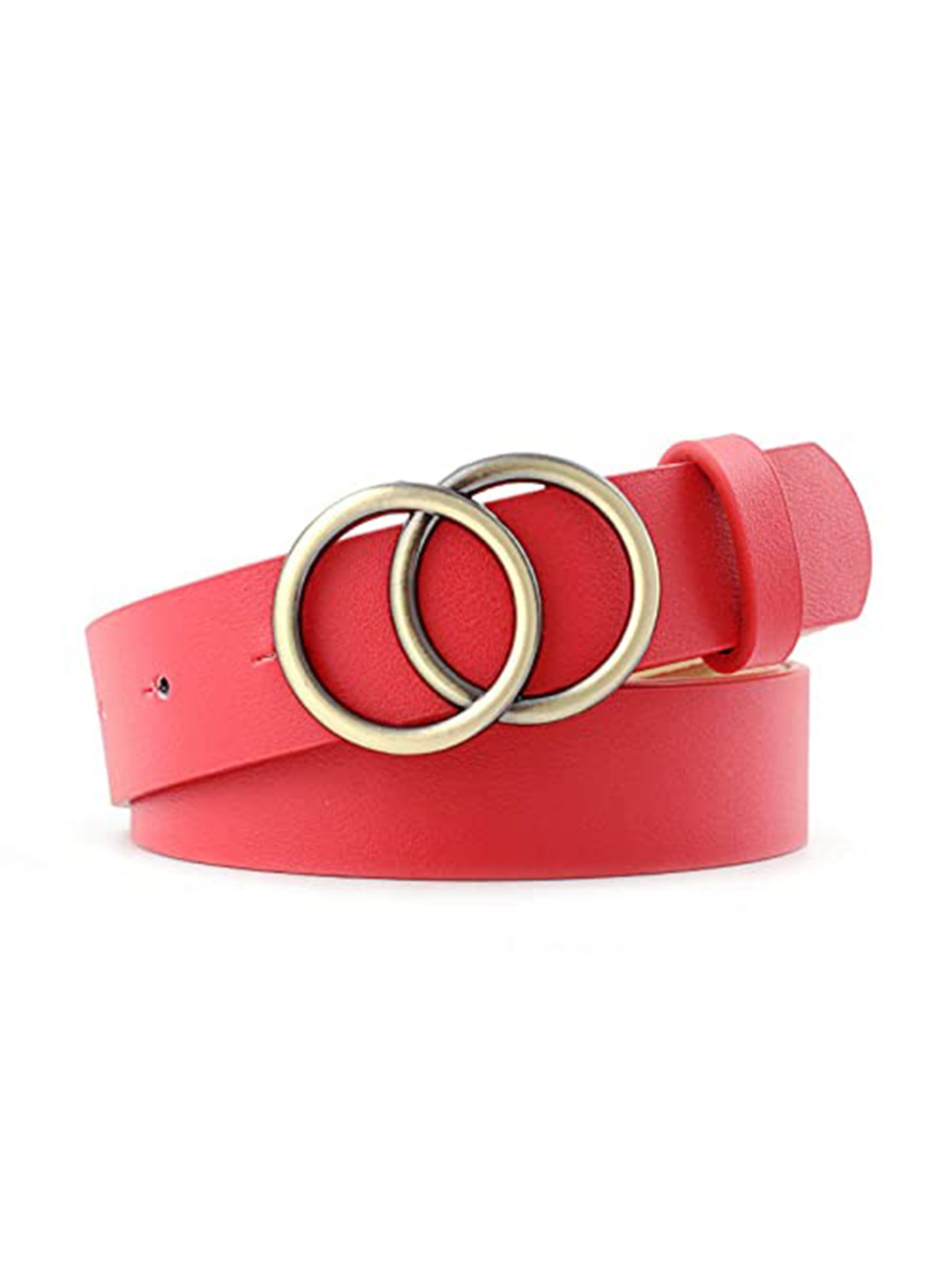 

SYGA Women Leather Belt, Red