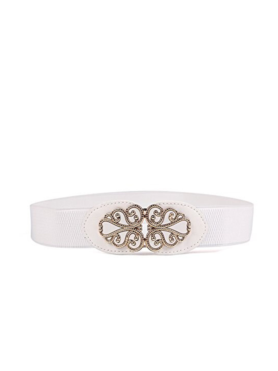 

SYGA Women Retro Style Stretchable Belt, White