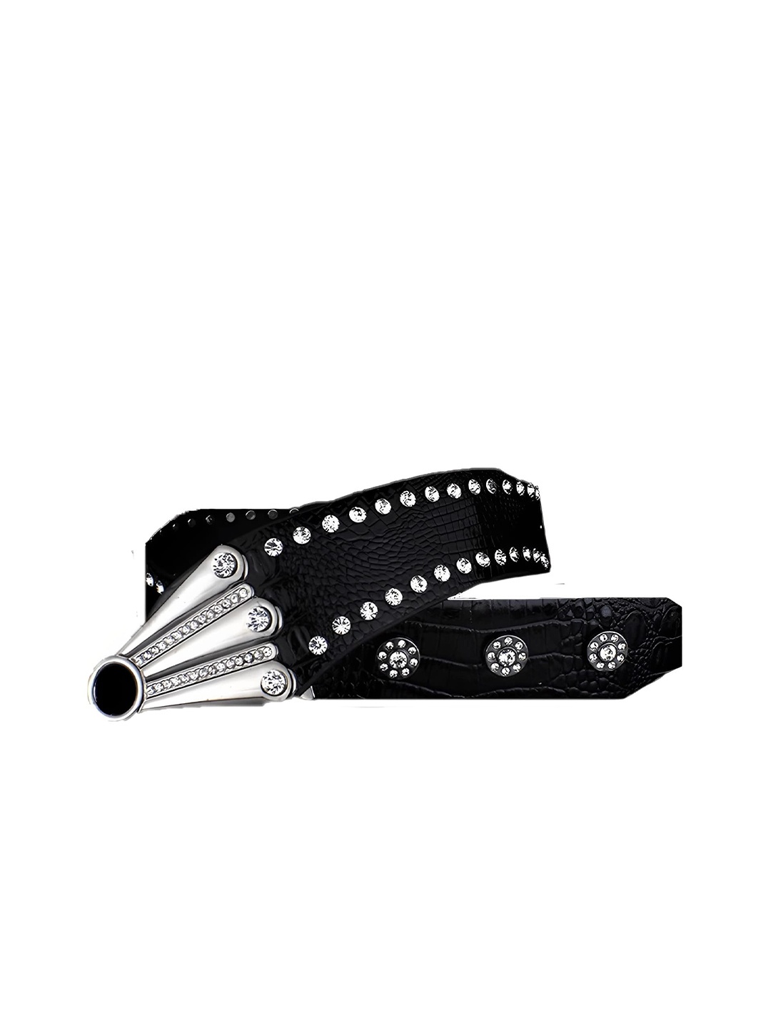 

SYGA Women Embellished Retro Style Belt, Black