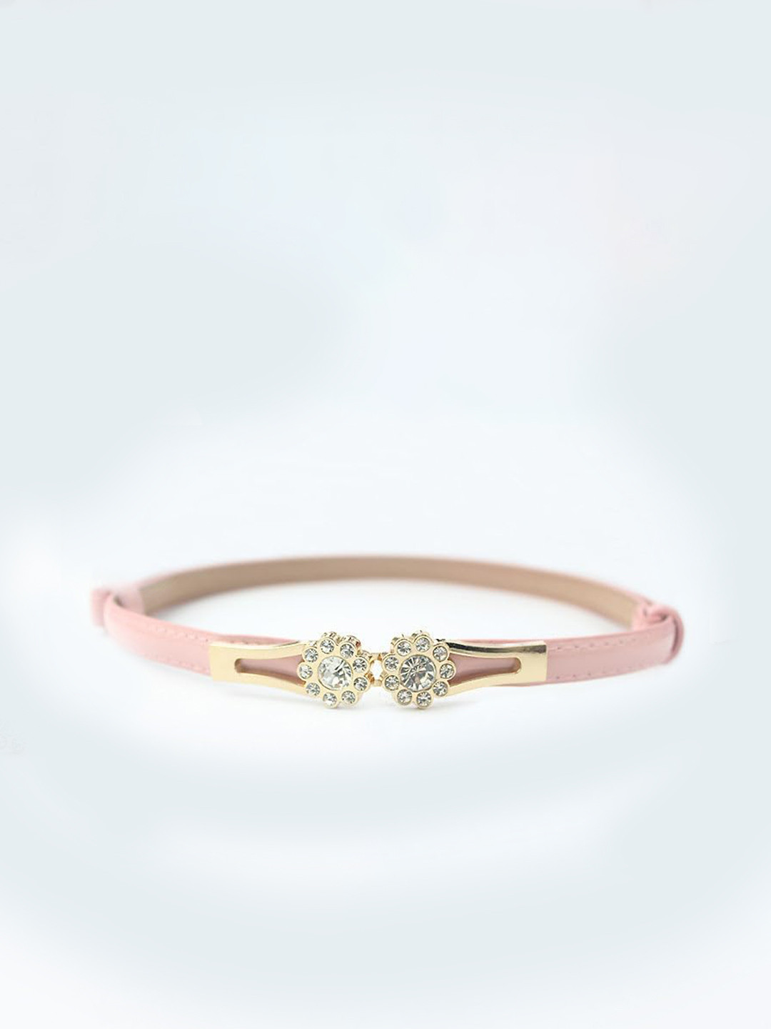 

SYGA Women Embellished Leather Belt, Pink