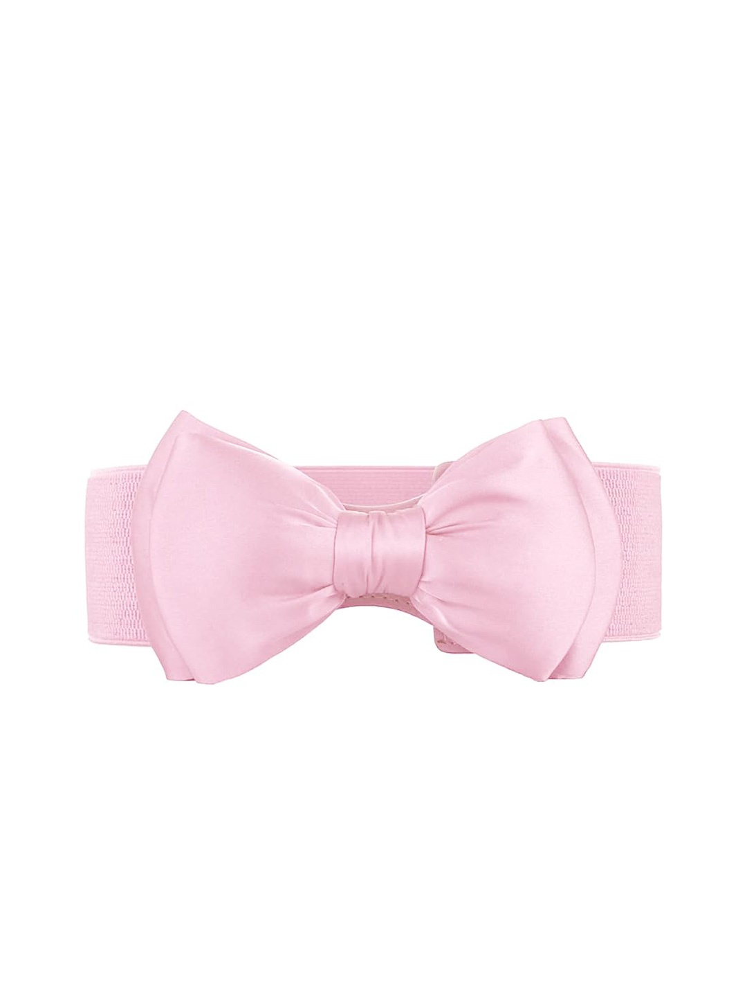 

SYGA Women Textured Bow Detail Belt, Pink
