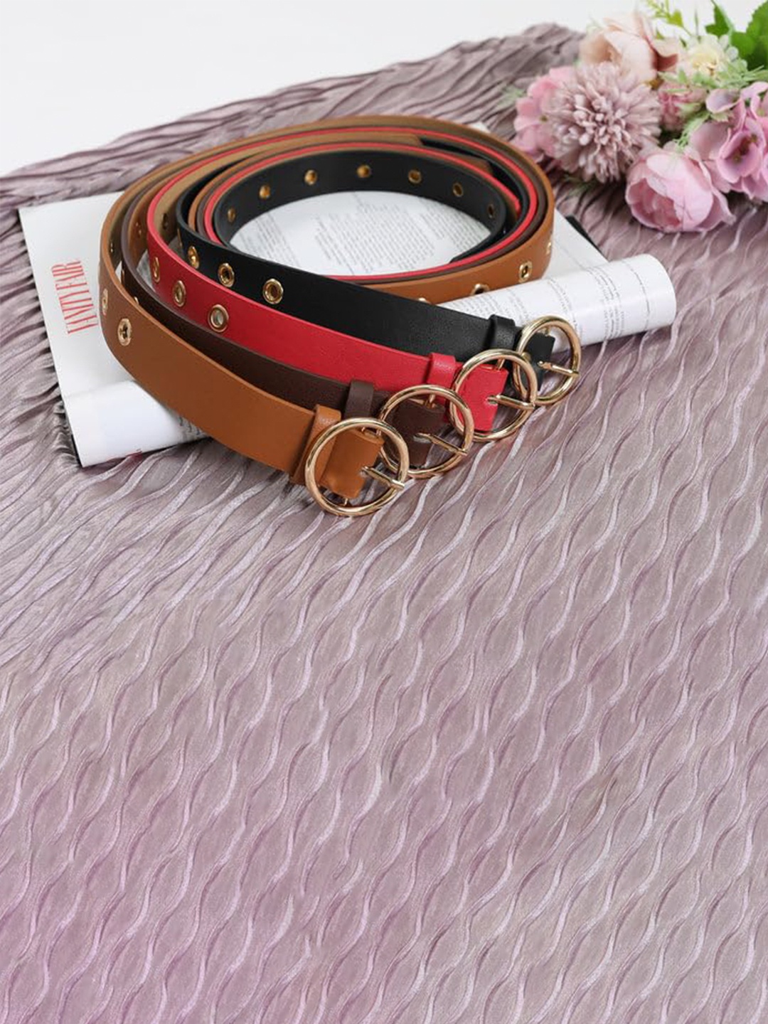 

SYGA Women Stretchable Belt, Black