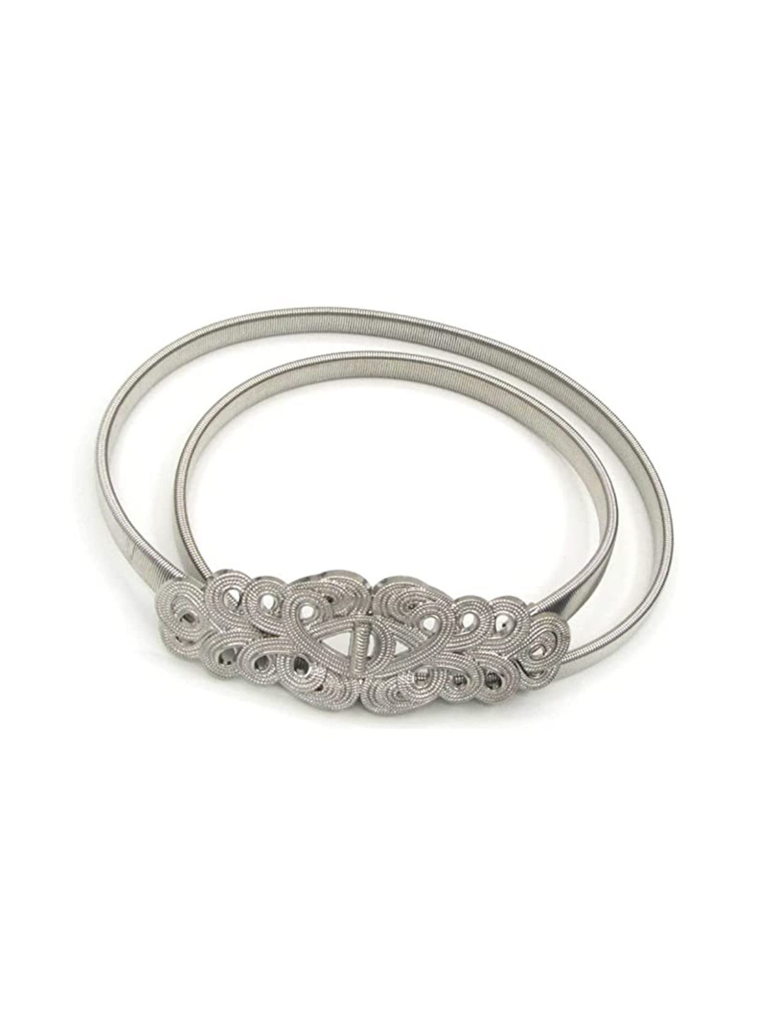 

SYGA Women Embellished Metal Belt, Silver