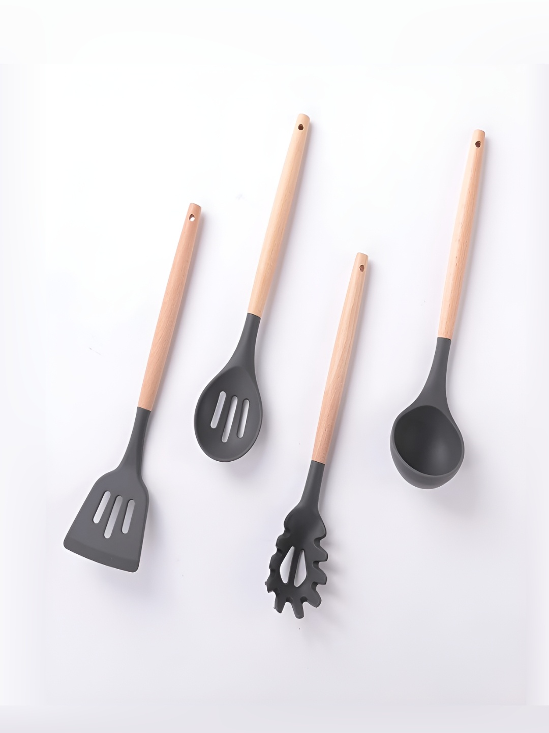 

Kuber Industries Grey 12 Pieces Spatula Set