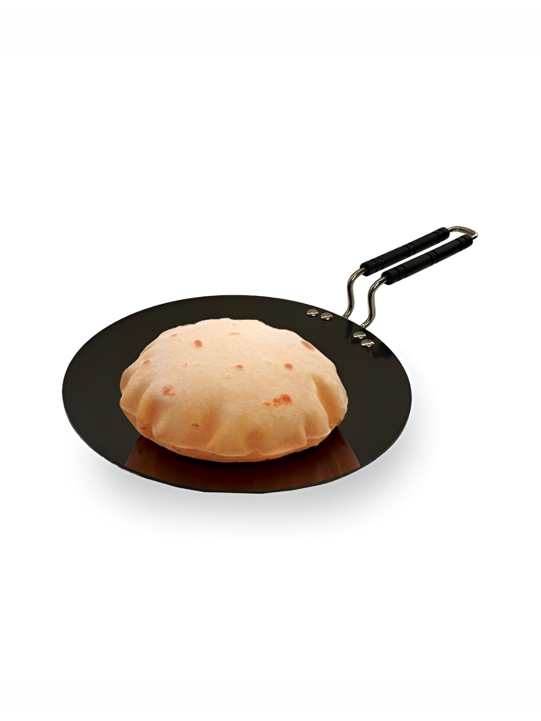 

Kuber Industries Black Aluminium Tawa with Handle