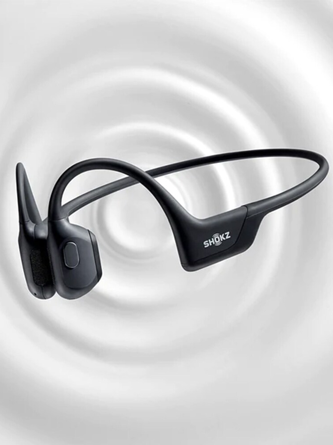 

Shokz Open Run Open-Ear Bluetooth Bone Conduction Sport Headphones, Black
