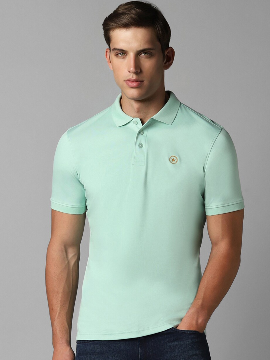 

Louis Philippe Polo Collar Regular Fit T-shirt, Green