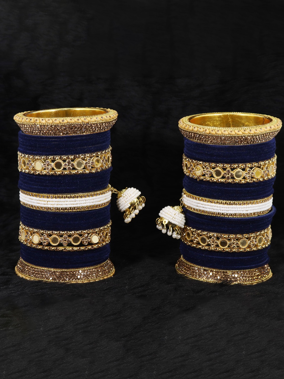 

LAVAZZA Set Of 66 Gold-Plated AD-Studded Bangles