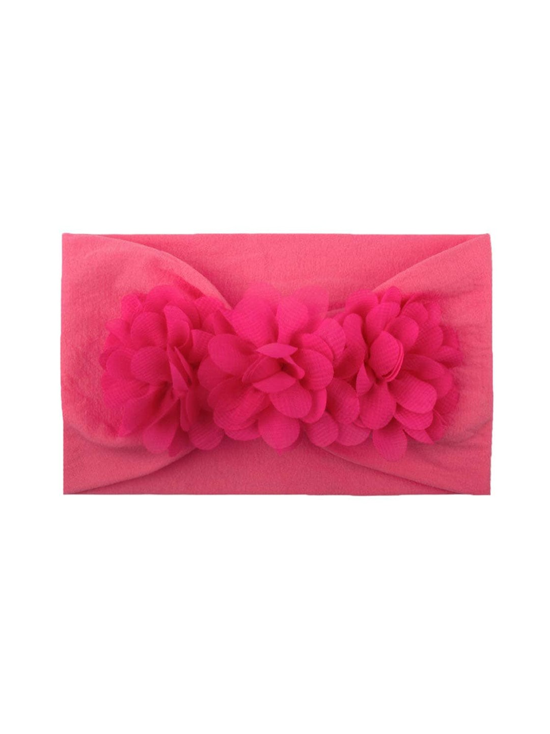 

SYGA Infant Girls Stretchable Flower Bow Hairbands, Rose