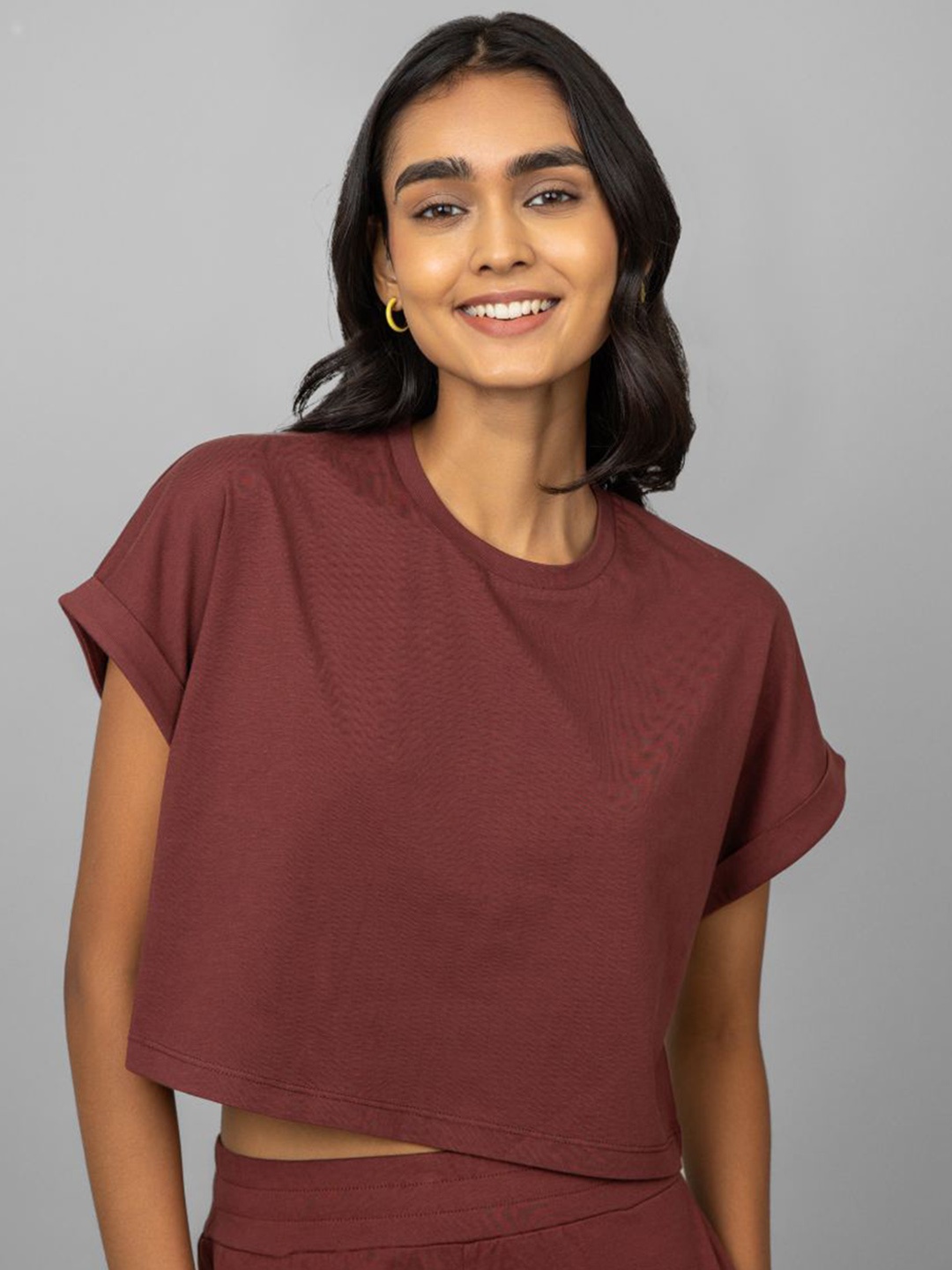 

necesera Pure Cotton Lounge T-Shirts, Burgundy