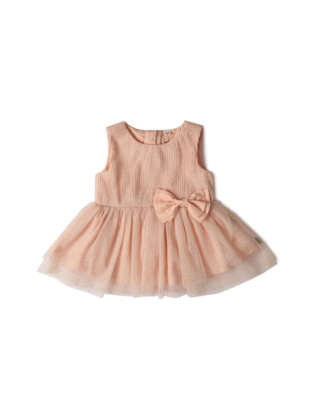 

Allen Solly Junior Infant Girls Gathered Detailed Fit & Flare Dress, Peach
